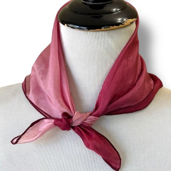 Ted Lapidus Vintage Silk Pocket Square Handkerchief 1980s GVC - Picture 9 of 9